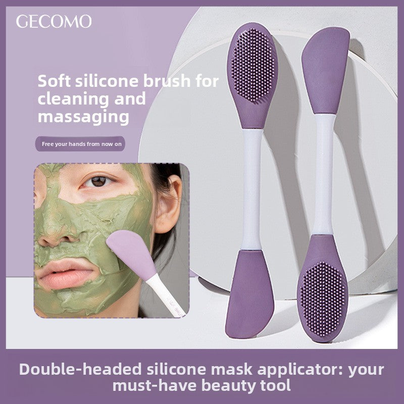 Dual Head Silicone Facial Mask Brush