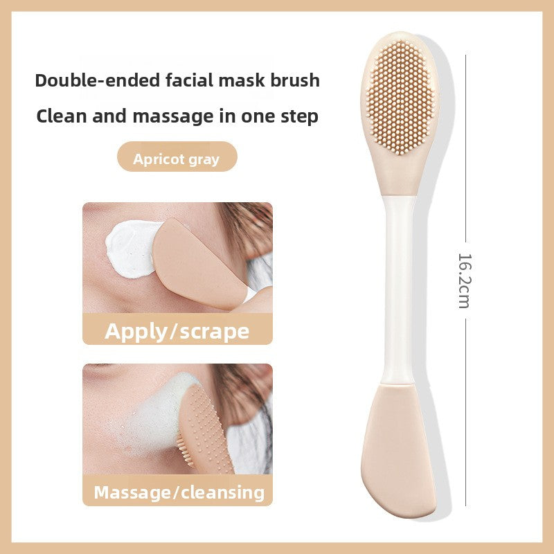 Dual Head Silicone Facial Mask Brush